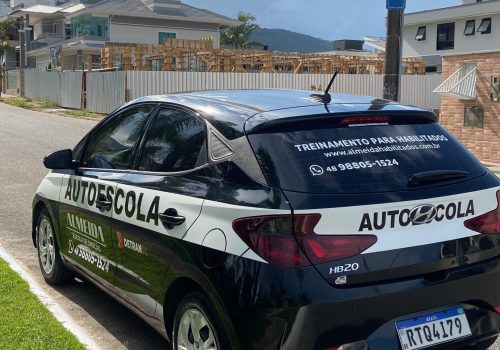 Veículo da Almeida preparado para aulas práticas